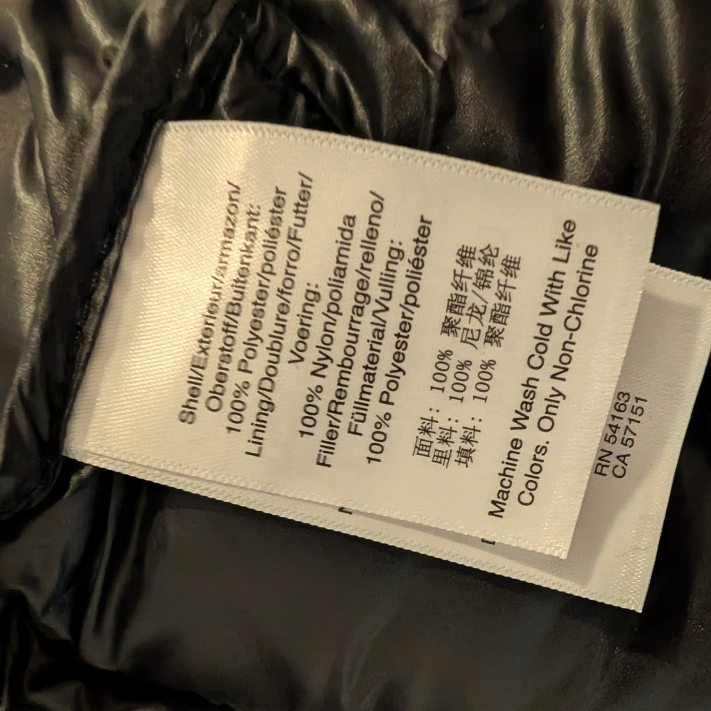 DKNYC Women's Quilted Black Puffer Coat - Picture 10 of 12